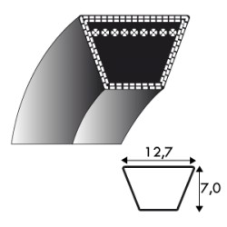 Courroie 4L200 - 12.7 mm x 508 mm