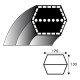 Courroie hexagonale AA88 - 12.7 mm x 2288 mm - MTD 754-0443 - 754-0443A - 954-0443